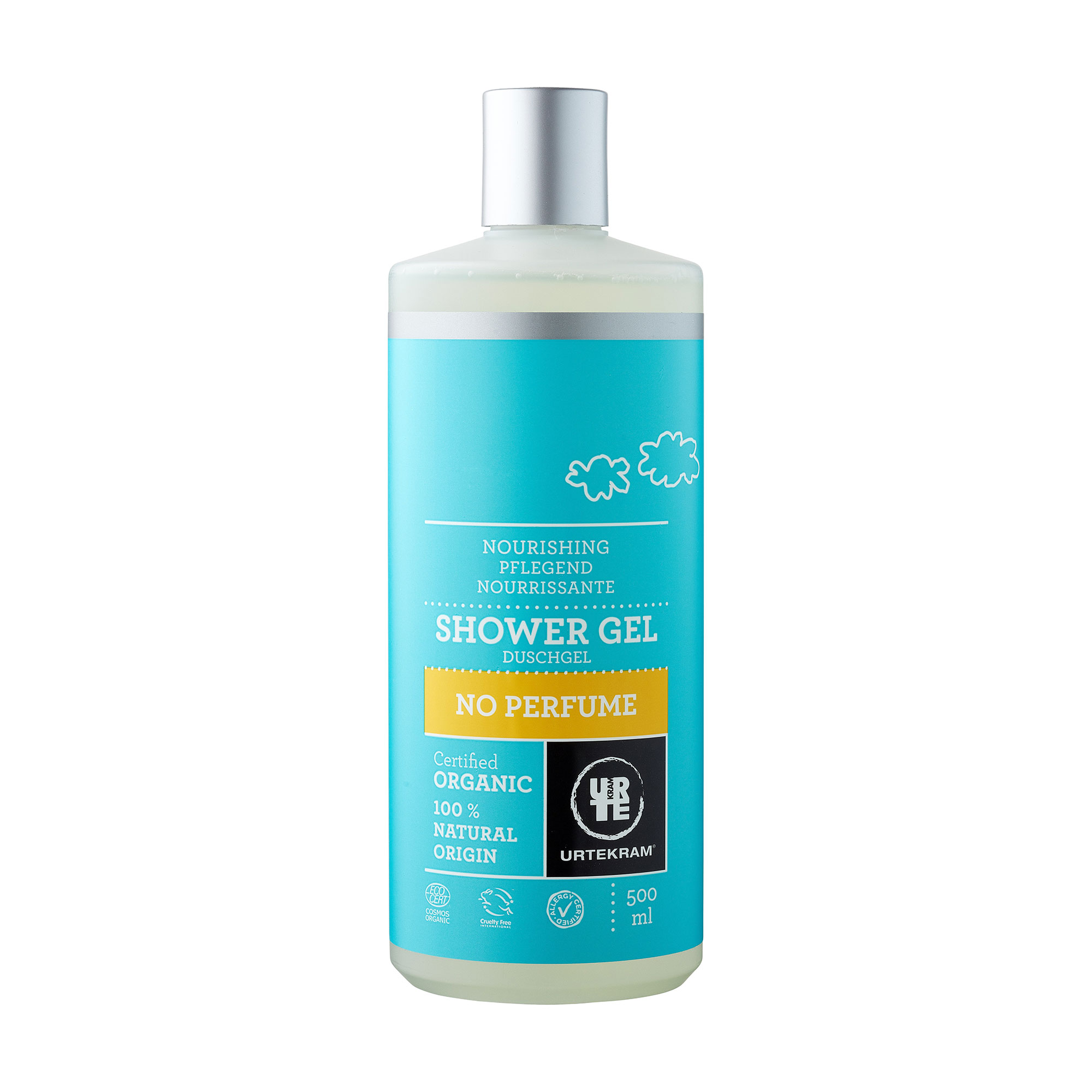 Органічний гель для душу Urtekram No Perfume Shower Gel Нейтральна серія, 500 мл